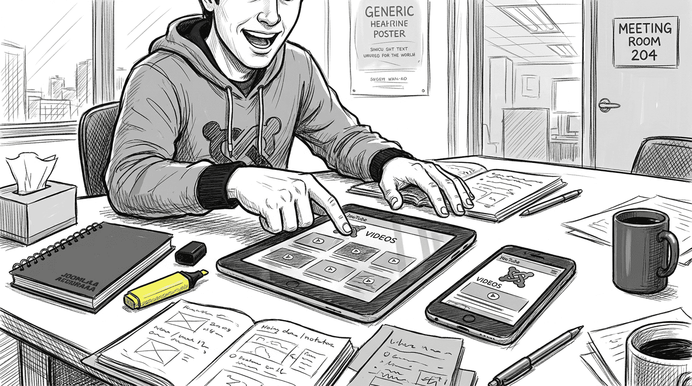 Testing YouTube gallery on tablet and phone