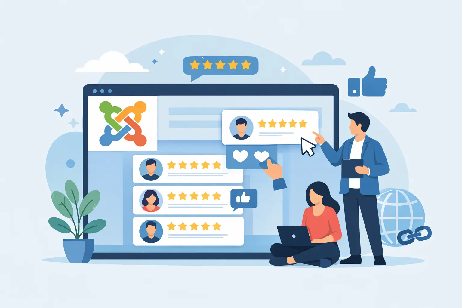 How to Embed Business Reviews on Joomla Sites