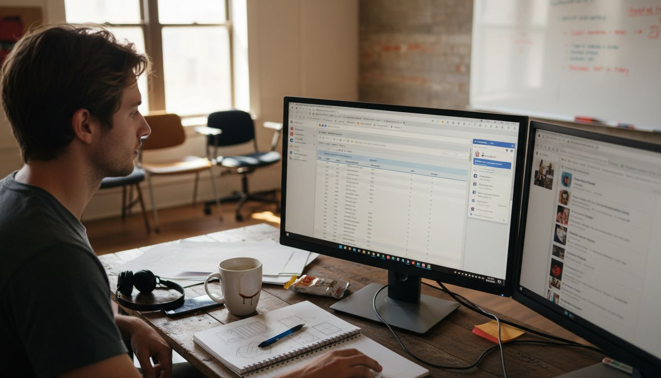 Joomla dashboard with live social feeds visible