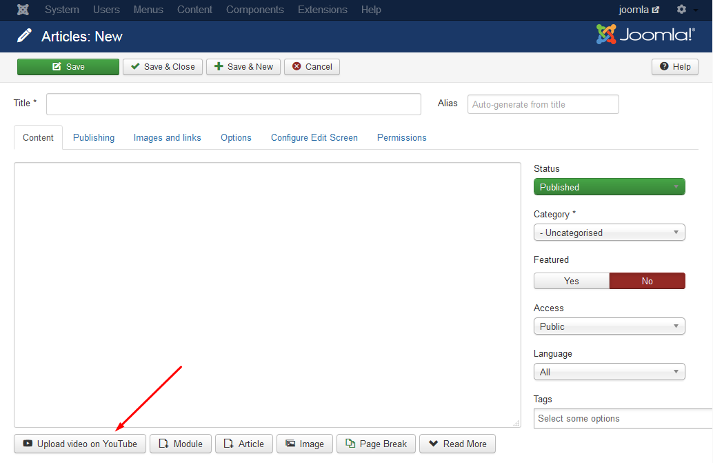 Live chat for Joomla. Must log in