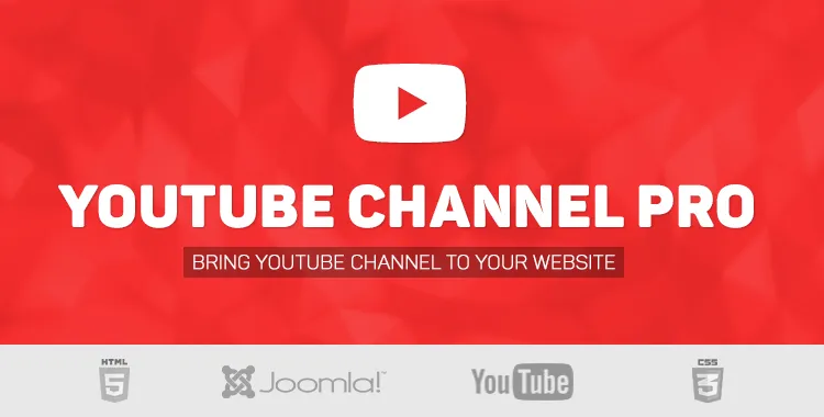 YouTube Channel Pro - YouTube Channel and video gallery for Joomla