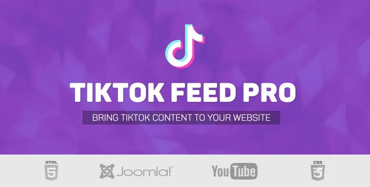 TikTok Feed Pro - The best TikTok feed,  video gallery for Joomla